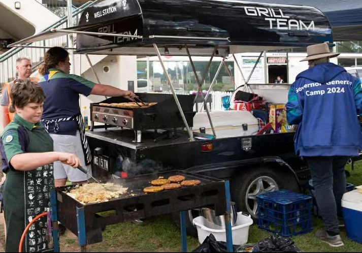 Well Station Scout's Grill Team